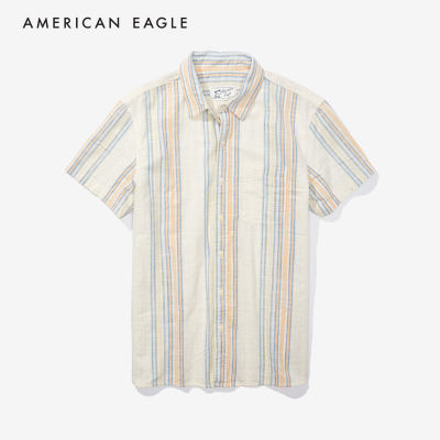 American Eagle Brent Stripe Shirt เสื้อเชิ้ต ผู้ชาย (NMSH 015-5969-101)