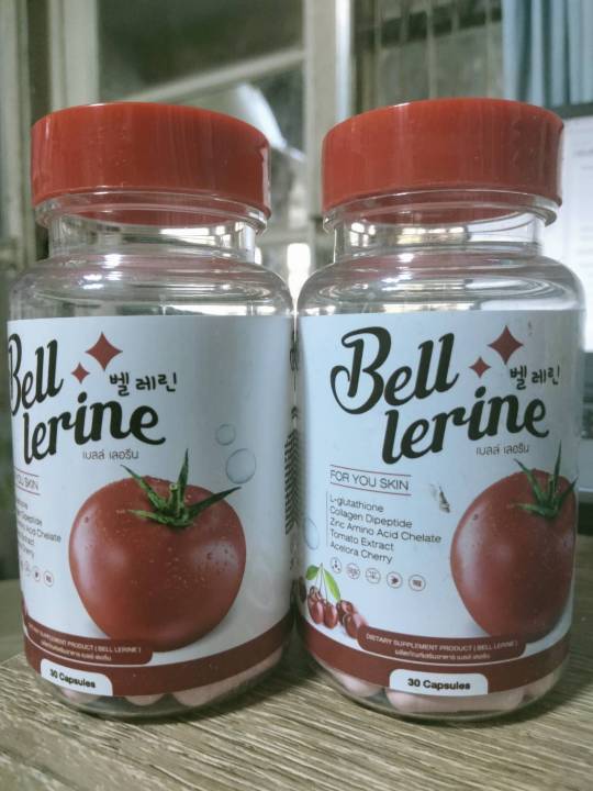 bell-lerine-เบลล์-เลอรีน-กลูต้า-เบลล์-เลอรีน-ช่วยผิวขาว-กระจ่างใส-ผิวแห้งกร้าน-นุ่มชุ่มชื่น-ช่วยปกป้องผิว-กระปุกละ-30-เม็ด