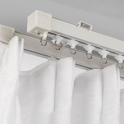 【cw】 10Pcs 4Styles Curtain Nano Wheel Roller Set Straight Curved Track Hook Ring Slider Home Decoration Accessories