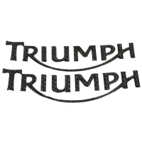 รูปลอกตรารถยนต์รถจักรยานยนต์คาร์บอนสีดำ3d โลโก้ล้อรถยนต์ Tank Wheel Logo Triumph "สติกเกอร์สำหรับเดโทนาไทรอัมฟ์ทุกคน600/650/765/675/675e/