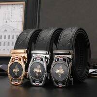 Men Belts Designers Automatic Buckle High Quality Cowskin Genuine Leather Belts for Men Luxury Famous Brand Dres  Strap ZD2148 Belts