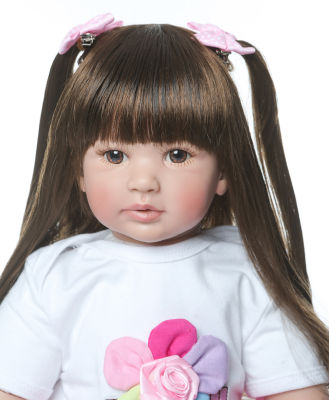 [COD] จุด reborn toddler จำลองเจ้าหญิงน่ารักตุ๊กตาผมยาว ของขวัญ 60 ซม.