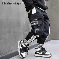 Spring Kids Joggers Cargo Pants Cotton Sport Pants Casual Hip Hop Hit Pocket Teenage Boys Cargo Pants Children Trousers Clothes