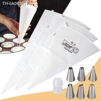 ✱✉ Cotton Pastry Piping Bags Reusable and Washable Cream Pastry Bag for Cupcake Cake Decoration with Stainless Steel Nozzles