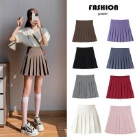 skirt ✹☆XS-3XL☆7 สี สไตล์เกาหลี ผู้หญิง เอวสูง กระโปรง สั้น ผอมเพรียว กระโปรงทรงเอ นักเรียน กระโปรงเทนนิส （มีให้เลือก）❤