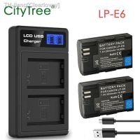 2650mAh LP E6 LPE6 LP-E6 LP-E6N Battery LCD USB Dual Charger for Canon EOS 5DS R 5D Mark II 5D Mark III 6D 7D 70D 80D Camera new brend Clearlovey