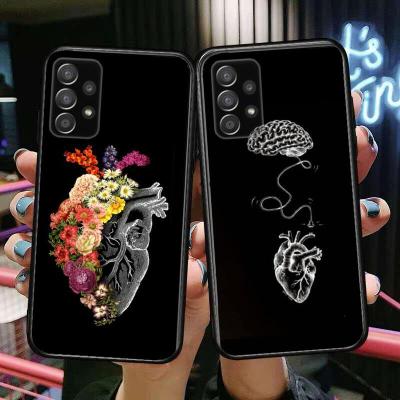 Medical Human Organs Brain Phone Case Hull For Samsung Galaxy A70 A50 A51 A71 A52 A40 A30 A31 A90 A20E 5G a20s Black Shell Art C Phone Cases