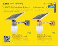 โคมไฟ LED ติดผนังพร้อมแผงโซล่าเซลล์ สีทอง (9W/8000mAh)