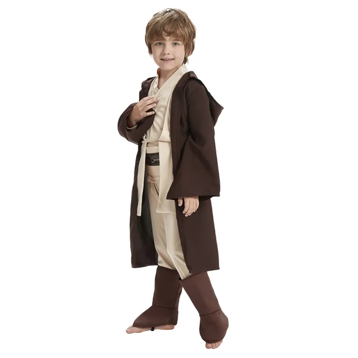 Kid Children Star Jedi Knight Cosplay Costume Obi Wan Kenobi Wars ...