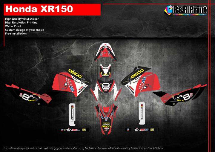 Honda XR150 Decal Sticker Lazada PH