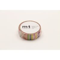 mt masking tape multi border vivid (MT01D285) / เทปตกแต่งวาชิ ลาย multi border vivid แบรนด์ mt masking tape ประเทศญี่ปุ่