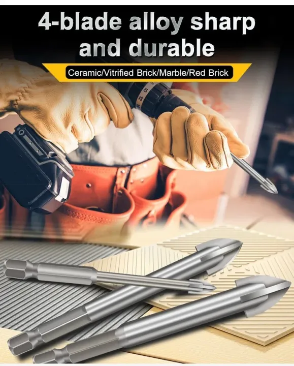 Superlife Multifunctional Triangle Drill Bit Set Lazada PH