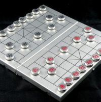 [COD] Send children/students high-grade aluminum chess portable for travel with foldable Chinese chess