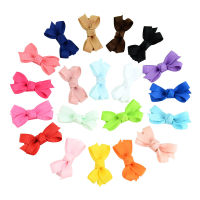 MengNa 2" Plain Ribbon Bows With Ribbon Covered Hair Clips For Kids Girls Mini Hair Bows Hairgrips Hairpins Hair Accesories