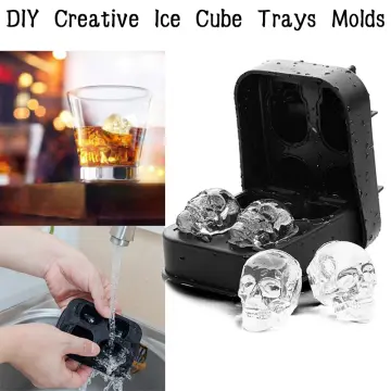 DIY Creative Molds for Bars Silicone Skull Ice Cube Four-in-one Silicone  Skull Ice Cube Mold