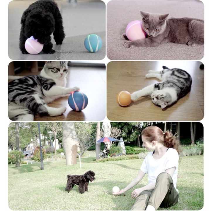ของเล่นแมวหมาอิเล็กทรอนิกส์อัจฉริยะชาร์จได้100-อัตโนมัติและอินเตอร์แอคทีฟลูกหมุนกันน้ำ-led-ของเล่นสุนัขผลิตภัณฑ์แมว-yy-ร้านค้า