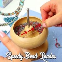 Bead Spinner Manual Fast Beader Connection Jewelry Bracelet Making Bead String Tool Wooden Crafts Diy Bead String Accessory