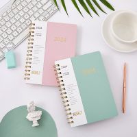 ใหม่ 2024 โน้ตบุ๊ค 365 วันขดลวดปฏิทิน Book Planner Cuadernos блокнот Libretas Business Agenda อุปกรณ์สำนักงานโรงเรียนของขวัญ-ttlg4809