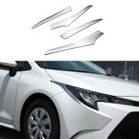 For Toyota Corolla Touring 2021 2022+ Front Headlight Lamp Cover Garnish Strip Eyebrow Cover Trim Sticker