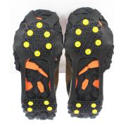 10 Studs Anti Slip Snow Climbing Shoe Cover Ice Spikes Grip Cleats Crampons