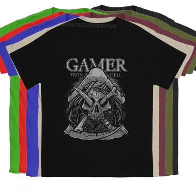 Men T-Shirt Gamer from Hell Cool Cotton Tee Shirt Men T Shirts Terrorist T-shirts Male Camisas Men Clothing Fathers Day