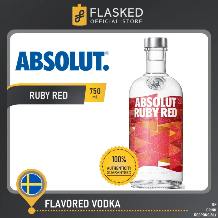 Absolut Ruby Red Vodka 750mL Lazada PH