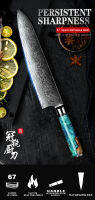 9.3‘’ Damascus Chef Knife High Carbon Steel 67 Layers VG10 Japanese Chefs Kitchen Gyuto Knives Cooking Tools Gift