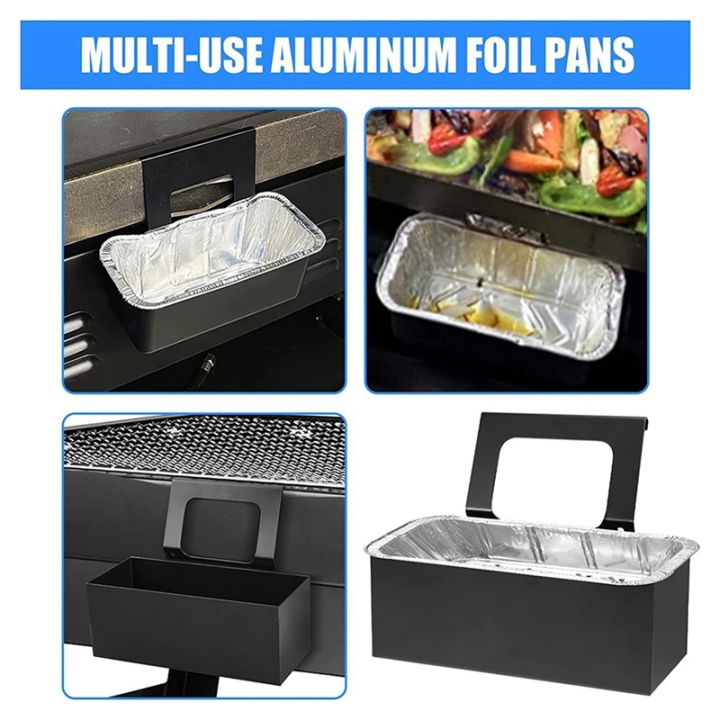 universal-oil-receiving-box-for-grill-for-17-inch-22-inch-36-inch-baking-pan-with-tin-box-for-grills-camping-black