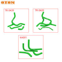 OTOM รถจักรยานยนต์ TR-0439KA001TR-0420หม้อน้ำท่อซิลิกาเจลหลอดสีเขียวชุดสำหรับ KAWASAKI KX250F KX450F Off-Road Motocross