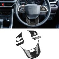 For TOYOTA VELOZ AVANZA 2022 2023 Carbon Fiber Car Steering Wheel Decoration Cover Trim Car Styling