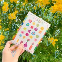 flower sticker สติ้กเกอร์ไดคัทลายดอกไม้