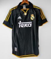 A1 REAL MADRID FINAL UCL 2000 BLACK RETRO FOOTBALL SHIRT SOCCER JERSEY RAUL CARLOS