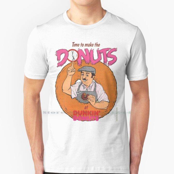 time-to-make-the-donuts-t-shirt-cotton-6xl-fred-the-baker-dunkin-donuts-doughnuts-time-to-make-the-donuts-teen-adults