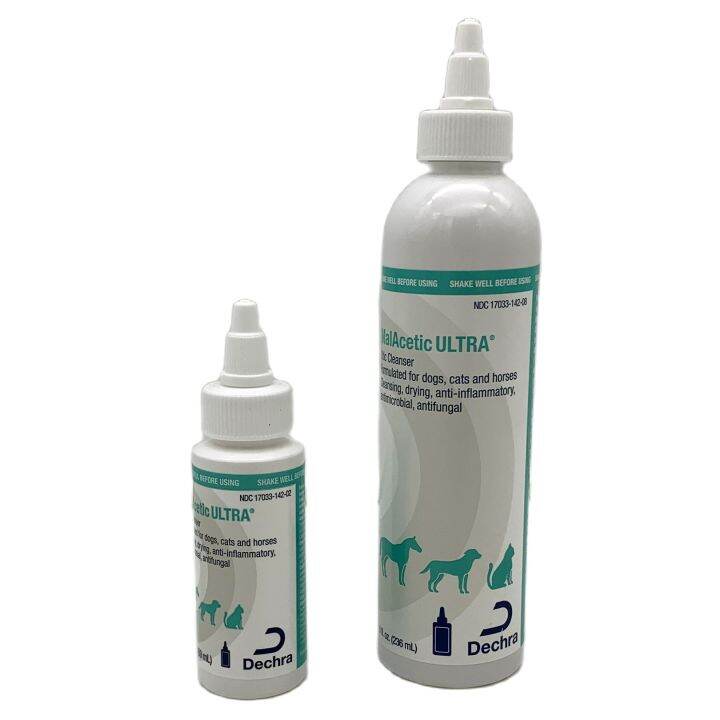 Dechra MalAcetic ULTRA Otic Cleanser ear cleaner medicated antipruritic
