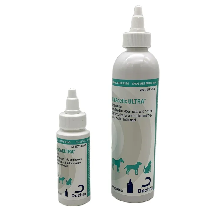 Dechra MalAcetic ULTRA Otic Cleanser ear cleaner medicated antipruritic
