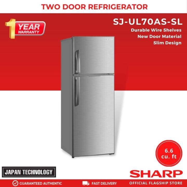 Sharp SJUL70ASSL Two Door Direct Cool 6.6 cu. ft. Refrigerator