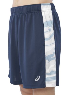 ASICS :  TRAINING SHORT MEN TRAINING กางเกง ผู้ชาย กางเกง กางเกงขาสั้น ของแท้  FRENCH BLUE/POLAR SHADE