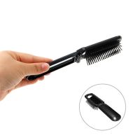 【CC】 Fashion Folding Hair With Mirror Hairdressing Comb Size Purse Combs