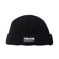 COD tjjs079 Fakelab New Short Beanie Black Label / Hat / Black Kupluk / Mountain Hat Fakelab New Short Beanie Black Label / Hat / Kupluk Hitam / Topi Gunung