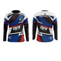 (in stock) 2022 T-shirt BMW Evo striped Ebola sublimation Baju BMW racing suit quick dry long sleeves (free nick name and logo)