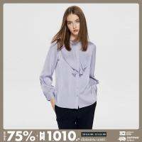 G2000 เสื้อเบลาส์ผู้หญิง รูปทรงตรง (REGULAR FIT) รุ่น 3624103181 PURPLE