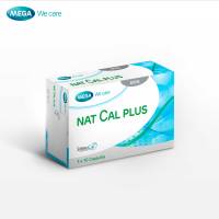 MEGA We care เมก้าวีแคร์ Nat cal plus (30s ) แนท แคล พลัส ผลิตภัณฑ์เสริมอาหาร 30 เม็ด