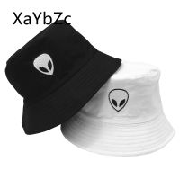 [hot]Unisex Embroidered Alien Foldable Bucket Hat Beach Sun Street Headwear Fisherman Outdoor Men and Woman Cap 【hot】