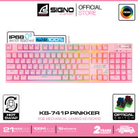 SIGNO E-Sport RGB Mechanical Gaming Keyboard รุ่น PINKKER KB-741 P (เกมส์มิ่ง คีย์บอร์ด)