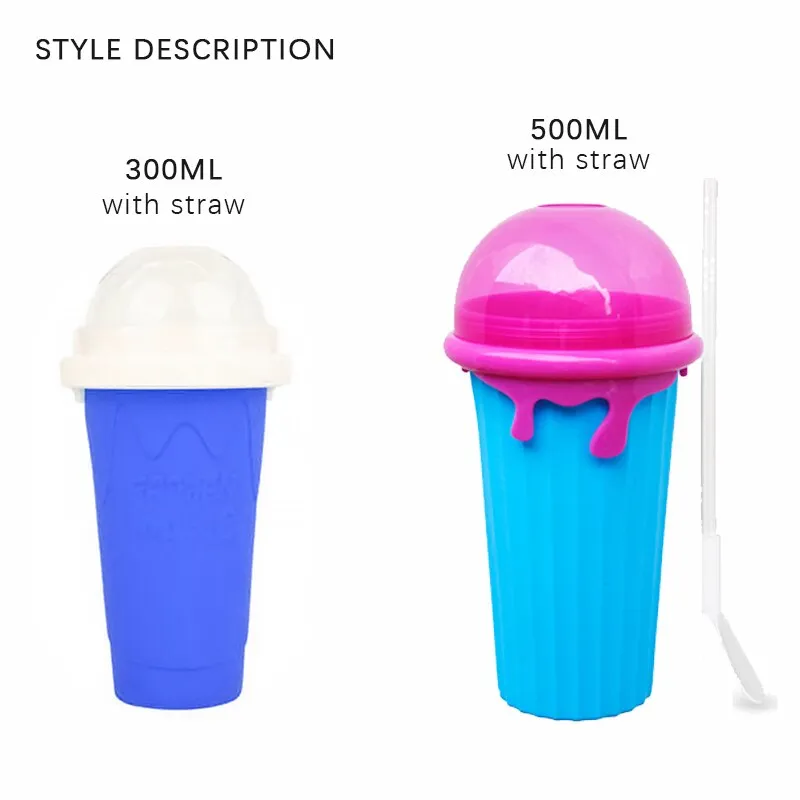 500ml Large Capacity Slushy Cup Summer Squeeze Homemade Juice