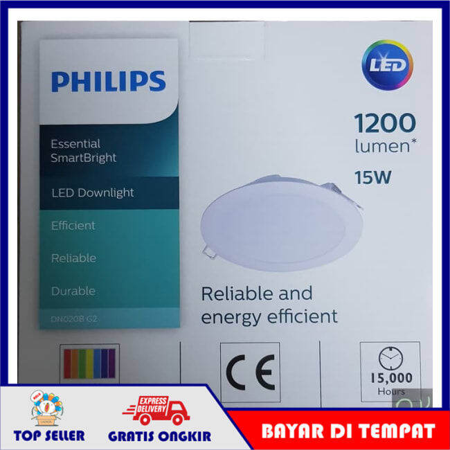 Downlight Philips LED DN020B G2 LED12 15W / 15 Watt 6" | Lazada Indonesia