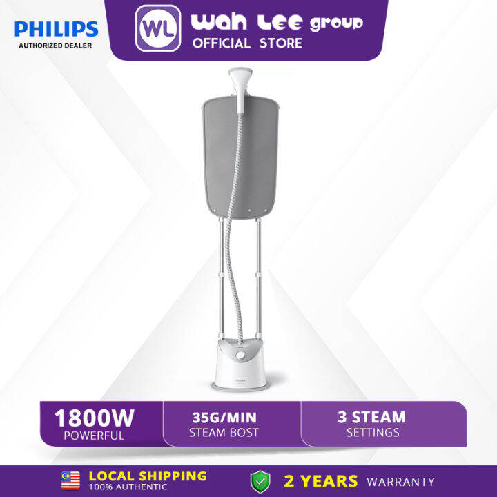PHILIPS Easy Touch Garment Steamer (1800W) GC487/86 WAH LEE STORE Lazada