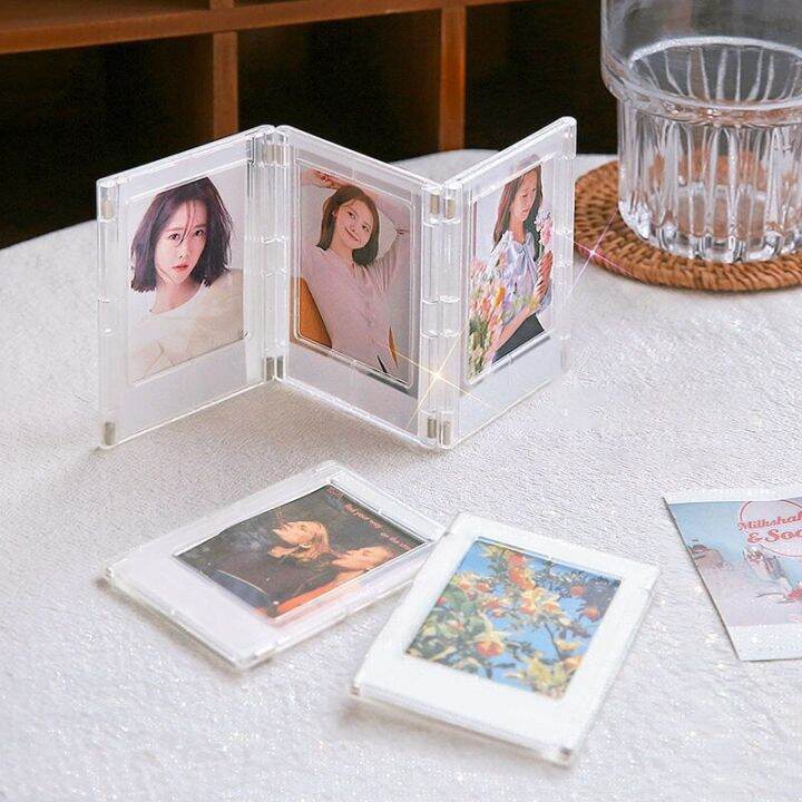 ที่ใส่การ์ดโฟโต้การ์ดแม่เหล็กรูปกรอบรูปสุดสร้างสรรค์กรอบรูป-instax-รูปภาพอัลบั้มเคป๊อปชั้นวางของตกแต่งโต๊ะ