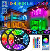 ไฟ led ห้อง  ไฟเส้น RGB แถบไฟ ไฟตกแต่งห้อง บลูธูท 5050 2835