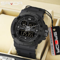 SANDA Military Mens WatchesTop Brand Luxury Waterproof Sport Wristwatch Fashion Quartz Watch Male Clock relogio masculino